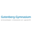 Schriftzug Gutenberg-Gymnasium der Kreisstadt Bergheim – mit Sekundarstufe I und II – gegründet 1970
