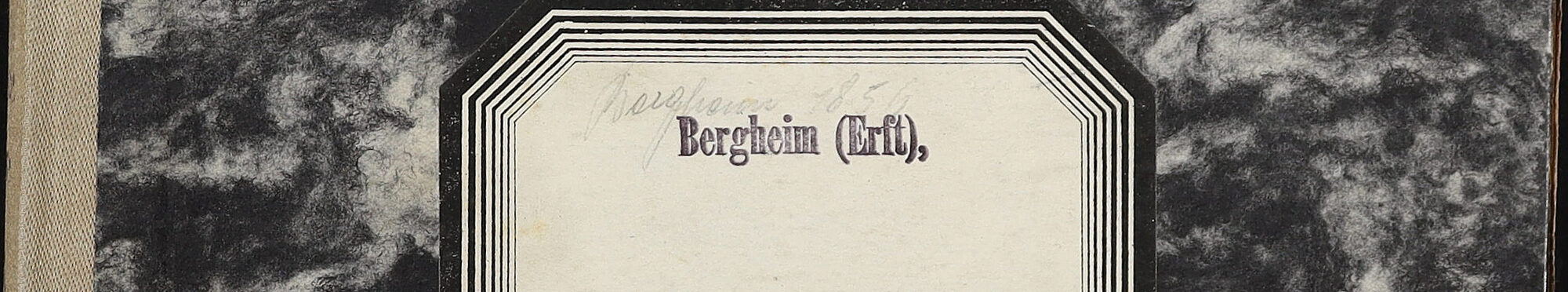 Buchdeckel Geburten Bergheim 1856